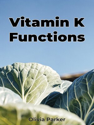 cover image of Vitamin K Functions